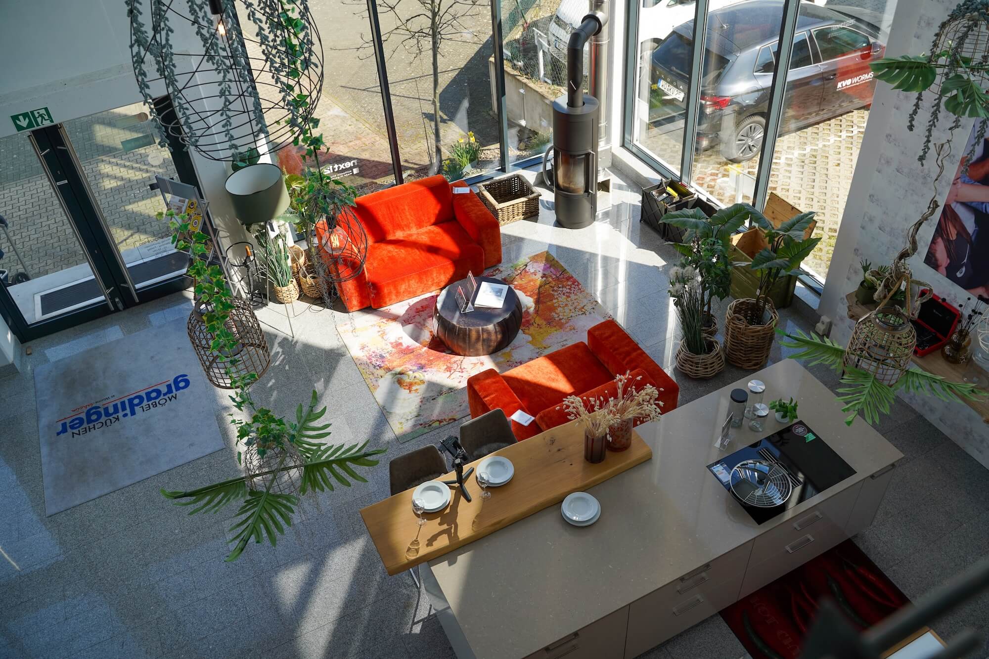 Innenaufnahme Küchenstudio Möbel Gradinger