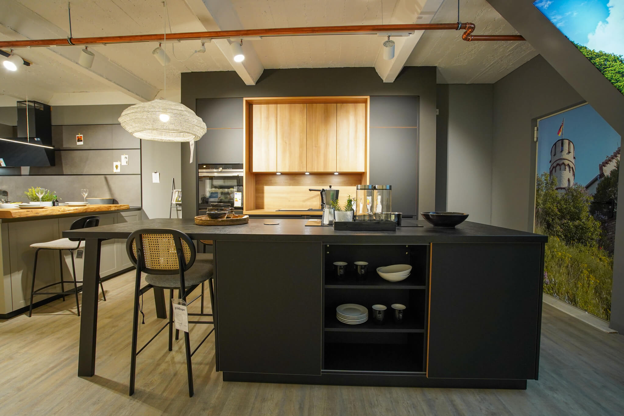 Schüller moderne Inselküche strato matt